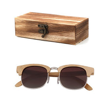Load image into Gallery viewer, Fashion ladies anti-UV bamboo sunglasses