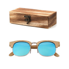 Load image into Gallery viewer, Fashion ladies anti-UV bamboo sunglasses