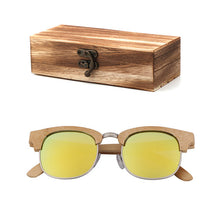 Load image into Gallery viewer, Fashion ladies anti-UV bamboo sunglasses