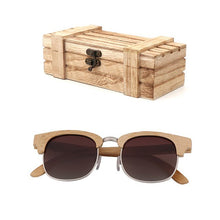 Load image into Gallery viewer, Fashion ladies anti-UV bamboo sunglasses