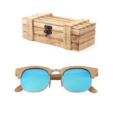 Load image into Gallery viewer, Fashion ladies anti-UV bamboo sunglasses