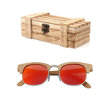 Load image into Gallery viewer, Fashion ladies anti-UV bamboo sunglasses
