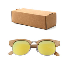 Load image into Gallery viewer, Fashion ladies anti-UV bamboo sunglasses
